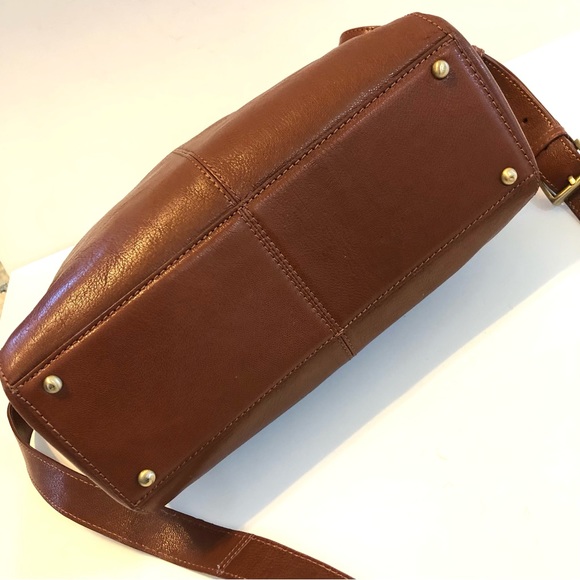 Rachel Rachel Roy Leather Satchel/Crossbody Bag, Rich Cognac. Perfect Condition. - Picture 6 of 15